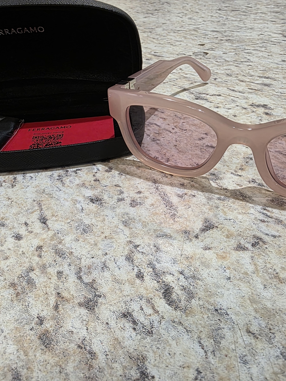 Ferragamo Pink Square Sunglasses - Women's Fashion Accessory